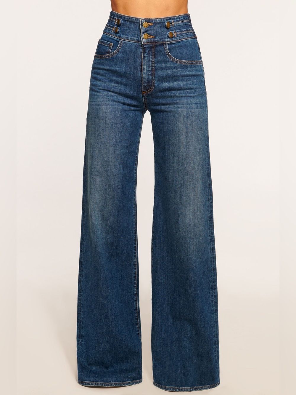 Ramy Brook Liv High-Rise Wide Leg Jean